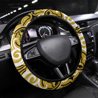 Aotearoa Taranaki Steering Wheel Cover Maori Pattern New Zealand - Polynesian Pride