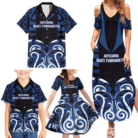 Custom Aotearoa Ngati Tuwharetoa Family Matching Summer Maxi Dress and Hawaiian Shirt Maori Pattern New Zealand DT05 - Polynesian Pride