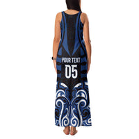 Custom Aotearoa Ngati Tuwharetoa Family Matching Tank Maxi Dress and Hawaiian Shirt Maori Pattern New Zealand DT05 - Polynesian Pride