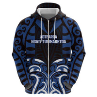 Custom Aotearoa Ngati Tuwharetoa Zip Hoodie Maori Pattern New Zealand DT05 - Polynesian Pride