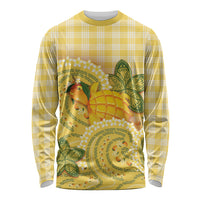 Hawaii Palaka Long Sleeve Shirt Cute Ripe Mango Turtle On The Waves