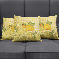 Hawaii Palaka Pillow Cover Cute Ripe Mango Turtle On The Waves