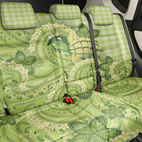Hawaii Palaka Back Car Seat Cover Cute Green Mango Turtle On The Waves