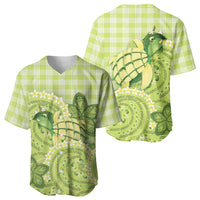 Hawaii Palaka Baseball Jersey Cute Green Mango Turtle On The Waves