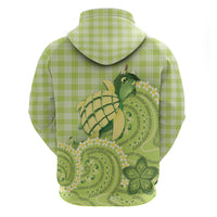 Hawaii Palaka Hoodie Cute Green Mango Turtle On The Waves