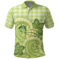 Hawaii Palaka Polo Shirt Cute Green Mango Turtle On The Waves