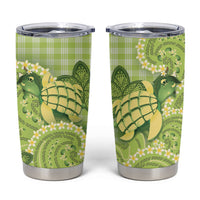 Hawaii Palaka Tumbler Cup Cute Green Mango Turtle On The Waves