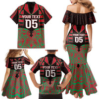 Custom Aotearoa Tuhoe Family Matching Mermaid Dress and Hawaiian Shirt Maori Pattern New Zealand DT05 - Polynesian Pride