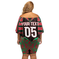 Custom Aotearoa Tuhoe Family Matching Off Shoulder Short Dress and Hawaiian Shirt Maori Pattern New Zealand DT05 - Polynesian Pride