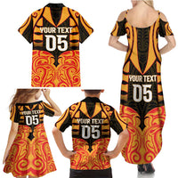 Custom Aotearoa Waikato Family Matching Summer Maxi Dress and Hawaiian Shirt Maori Pattern New Zealand DT05 - Polynesian Pride