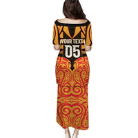 Custom Aotearoa Waikato Puletasi Maori Pattern New Zealand - Polynesian Pride