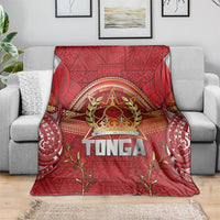 Tonga King's Birthday Blanket Gold Royal Crown Tribal Patterns