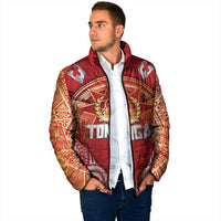 Tonga King's Birthday Padded Jacket Gold Royal Crown Tribal Patterns