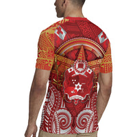 Tonga King's Birthday Rugby Jersey Gold Royal Crown Tribal Patterns