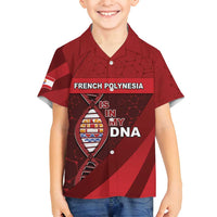French Polynesia Is In My DNA Family Matching Off Shoulder Maxi Dress and Hawaiian Shirt - Polynesian Pride