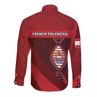 French Polynesia Is In My DNA Long Sleeve Button Shirt - Polynesian Pride