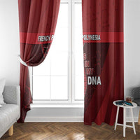 French Polynesia Is In My DNA Window Curtain - Polynesian Pride