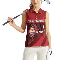 French Polynesia Is In My DNA Women Sleeveless Polo Shirt - Polynesian Pride