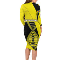 New Caledonia Is In My DNA Family Matching Long Sleeve Bodycon Dress and Hawaiian Shirt DT05 - Polynesian Pride