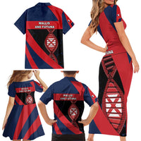 Wallis And Futuna Is In My DNA Family Matching Short Sleeve Bodycon Dress and Hawaiian Shirt DT05 - Polynesian Pride