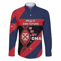 Wallis And Futuna Is In My DNA Family Matching Short Sleeve Bodycon Dress and Hawaiian Shirt DT05 Dad's Shirt - Long Sleeve Multicolor - Polynesian Pride