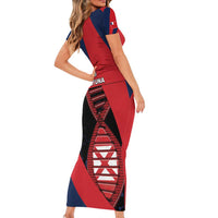 Wallis And Futuna Is In My DNA Family Matching Short Sleeve Bodycon Dress and Hawaiian Shirt DT05 - Polynesian Pride