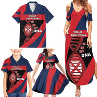 Wallis And Futuna Is In My DNA Family Matching Summer Maxi Dress and Hawaiian Shirt DT05 - Polynesian Pride
