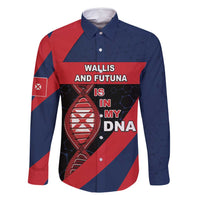 Wallis And Futuna Is In My DNA Family Matching Tank Maxi Dress and Hawaiian Shirt DT05 Dad's Shirt - Long Sleeve Multicolor - Polynesian Pride