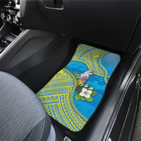 Personalised Palau Biib Bird Car Mats Rur Flower And Rock Islands Patterns