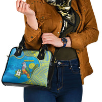 Personalised Palau Biib Bird Shoulder Handbag Rur Flower And Rock Islands Patterns
