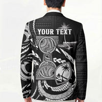 Personalised Guam Liberation Day Blazer Black White Latte Stone Tribal Patterns