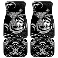 Personalised Guam Liberation Day Car Mats Black White Latte Stone Tribal Patterns