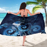 New Zealand Matariki Sarong Maori Tui Bird Blue Galaxy DT05 - Polynesian Pride