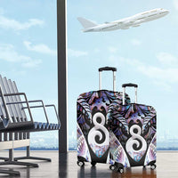 New Zealand Aotearoa Luggage Cover Pikorua Single Twist Pink Paua Shell