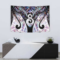 New Zealand Aotearoa Tapestry Pikorua Single Twist Pink Paua Shell DT05 - Polynesian Pride