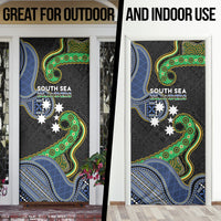 South Sea Islanders And Fiji Door Cover Fijian Coat Of Arms And Southern Cross DT05 - Polynesian Pride