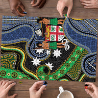 South Sea Islanders And Fiji Puzzle Fijian Coat Of Arms And Southern Cross DT05 - Polynesian Pride