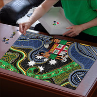 South Sea Islanders And Fiji Puzzle Fijian Coat Of Arms And Southern Cross DT05 - Polynesian Pride