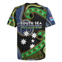 South Sea Islanders And Fiji Rugby Jersey Fijian Coat Of Arms And Southern Cross DT05 - Polynesian Pride
