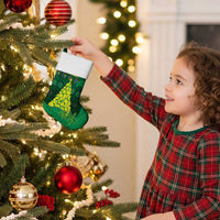 Cook Islands Christmas Stocking Seashell Xmas Tree Tribal Waves - Polynesian Pride