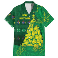 Cook Islands Christmas Hawaiian Shirt Seashell Xmas Tree Tribal Waves - Polynesian Pride