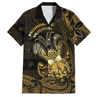 Niue Christmas Hawaiian Shirt Niuean Crab Xmas Tribal Waves - Polynesian Pride