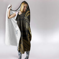 Niue Christmas Hooded Blanket Niuean Crab Xmas Tribal Waves - Polynesian Pride