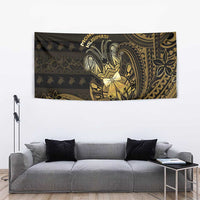 Niue Christmas Tapestry Niuean Crab Xmas Tribal Waves - Polynesian Pride