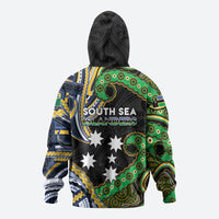 South Sea Islanders And Solomon Islands Hoodie Solomons Coat Of Arms And Southern Cross DT05 - Polynesian Pride