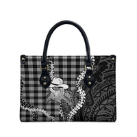 Black Hawaii Palaka Cowboy Turtle Leather Bag Hawaiian Paniolo Puakenikeni Maile Lei