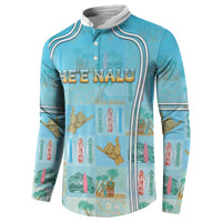 Custom Hawaii Surfing Button Sweatshirt He'e Nalu
