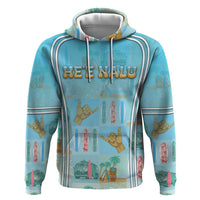 Custom Hawaii Surfing Hoodie He'e Nalu