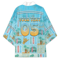 Custom Hawaii Surfing Kimono He'e Nalu