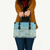 Hawaii Surfing Leather Bag He'e Nalu